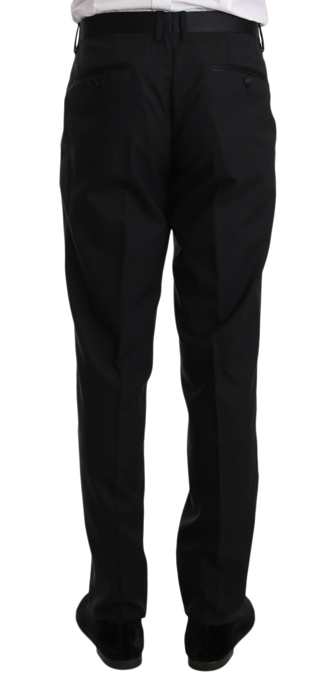 Dolce & Gabbana Elegant Black Slim Fit Martini Suit Set