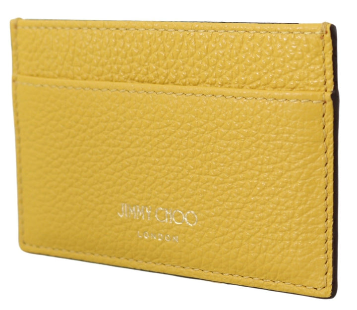 Jimmy Choo Sunshine Yellow Leather Card Holder