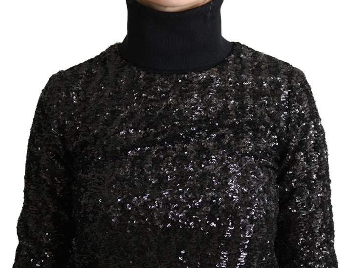 Dolce & Gabbana Elegant Sequined Turtleneck Sweater