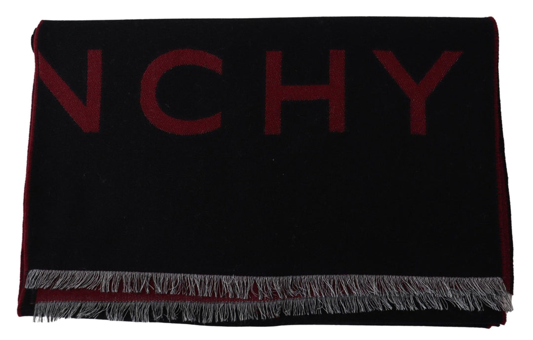 Givenchy Elegant Unisex Wool Silk Blend Scarf