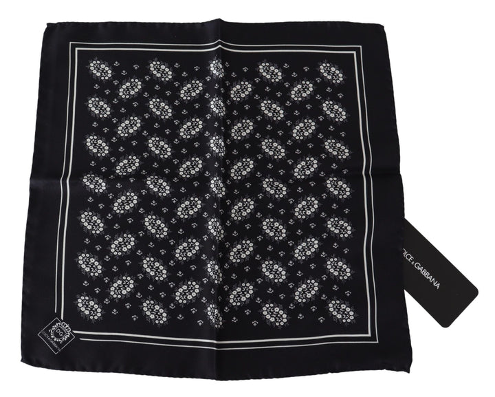 Dolce & Gabbana Elegant Silk Patterned Pocket Square