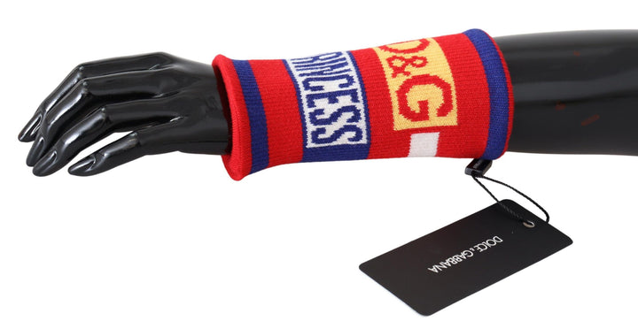 Dolce & Gabbana Multicolored Wool Blend Designer Wrist Wrap