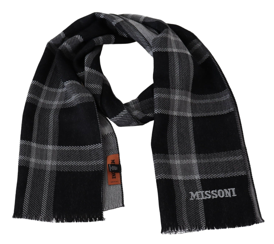 Missoni Elegant Woolen Striped Scarf