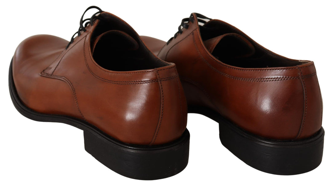 Dolce & Gabbana Elegant Brown Derby Formal Shoes