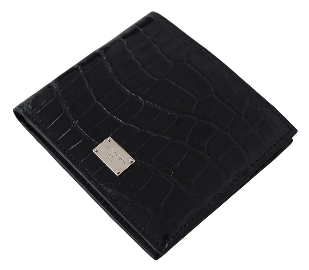 Dolce & Gabbana Elegant Exotic Leather Bifold Wallet