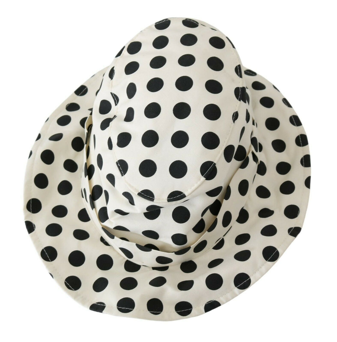 Dolce & Gabbana Chic Black Polka Dot Trilby Hat