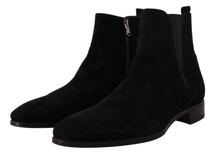 Dolce & Gabbana Elegant Suede Leather Chelsea Boots