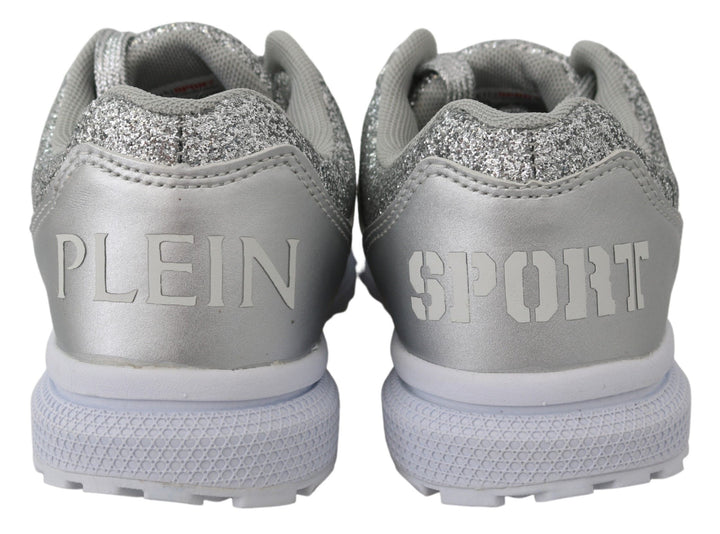 Plein Sport Chic Silver Runner Jasmines Sneakers