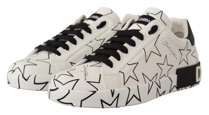 Dolce & Gabbana Elegant Star-Patterned Low-Top Sneakers