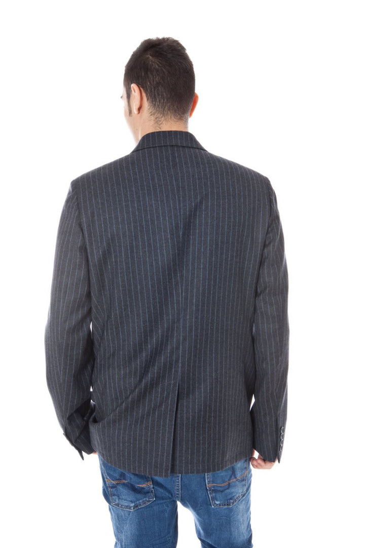 Calvin Klein Gray Wool Men Jacket