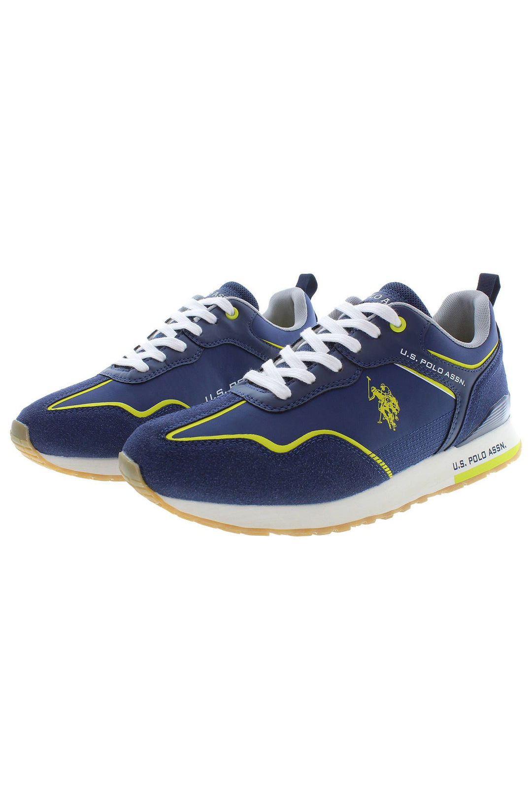 U.S. POLO ASSN. Blue Polyester Men Sneaker