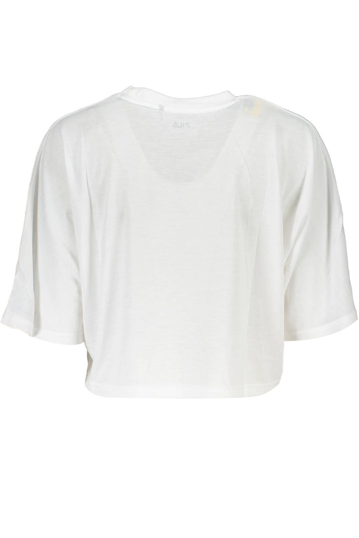 Fila White Polyester Women T-Shirt