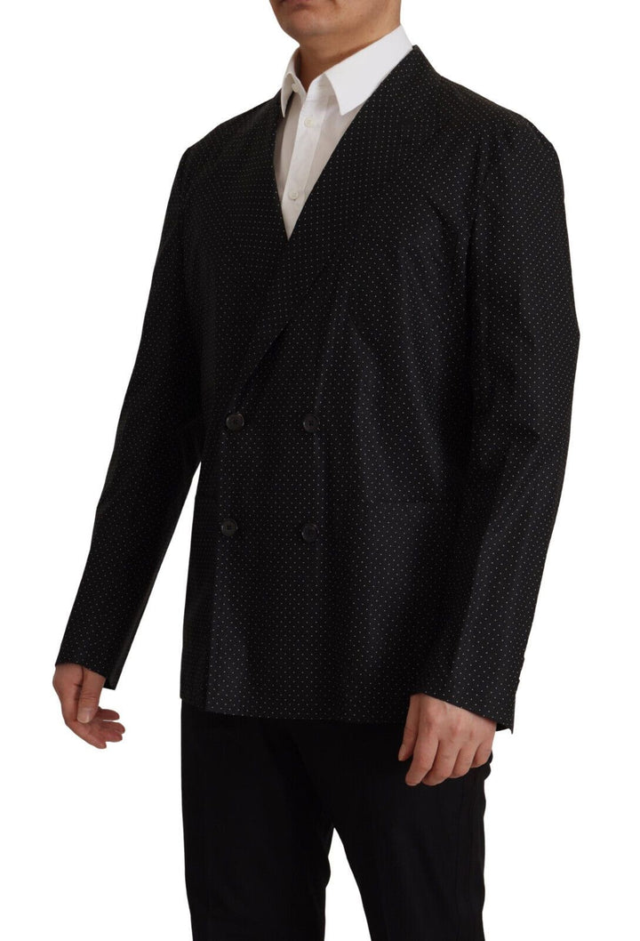 Dolce & Gabbana Polka Dot Slim Double-Breasted Blazer