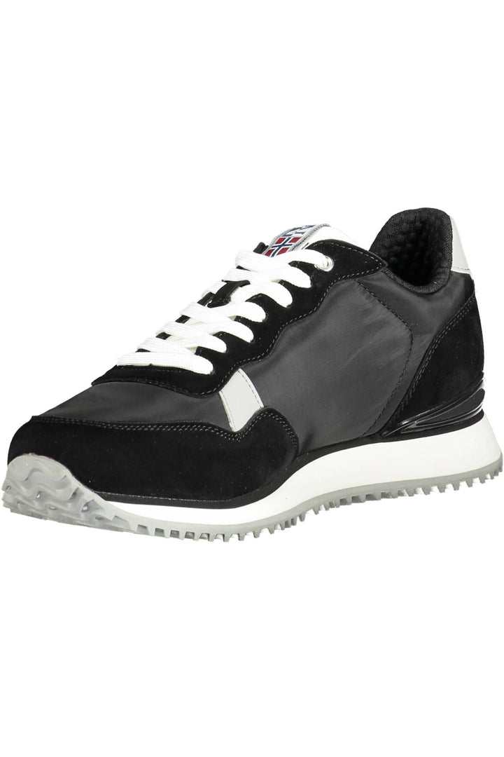 Napapijri Black Leather Men Sneaker