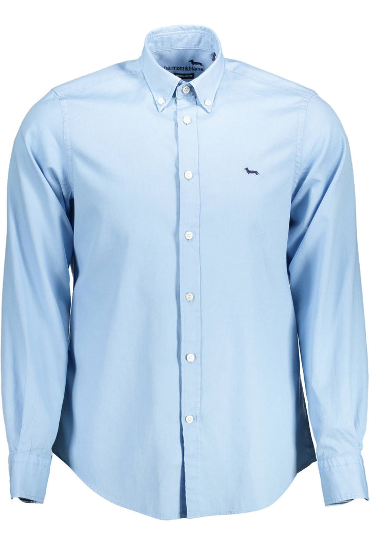 Harmont & Blaine Light Blue Cotton Men Shirt