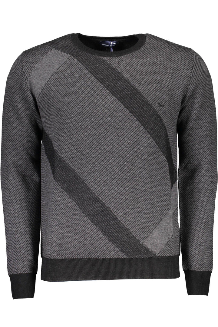 Harmont & Blaine Gray Wool Men Sweater