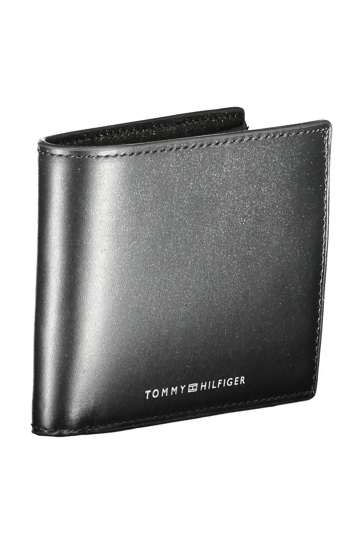 Tommy Hilfiger Black Leather Men Wallet