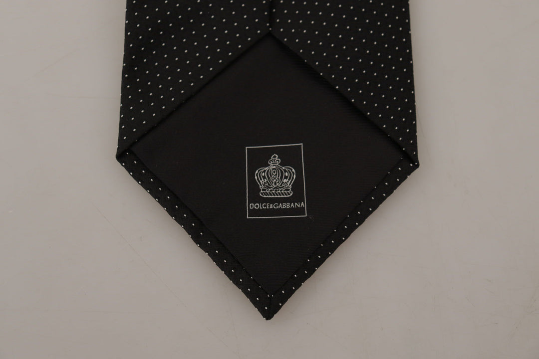 Dolce & Gabbana Elegant Polka Dot Silk Bow Tie