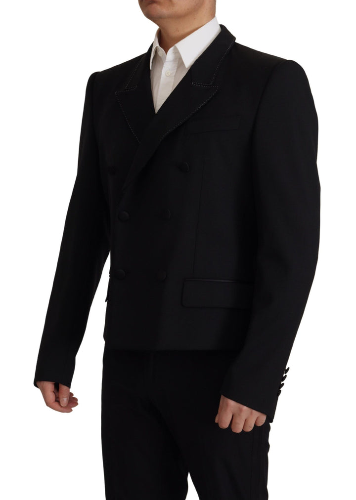 Dolce & Gabbana Elegant Double Breasted Wool Blazer