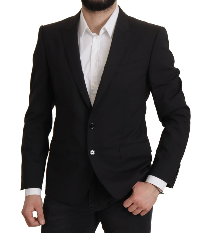 Dolce & Gabbana Elegant Slim Fit Black Blazer Jacket