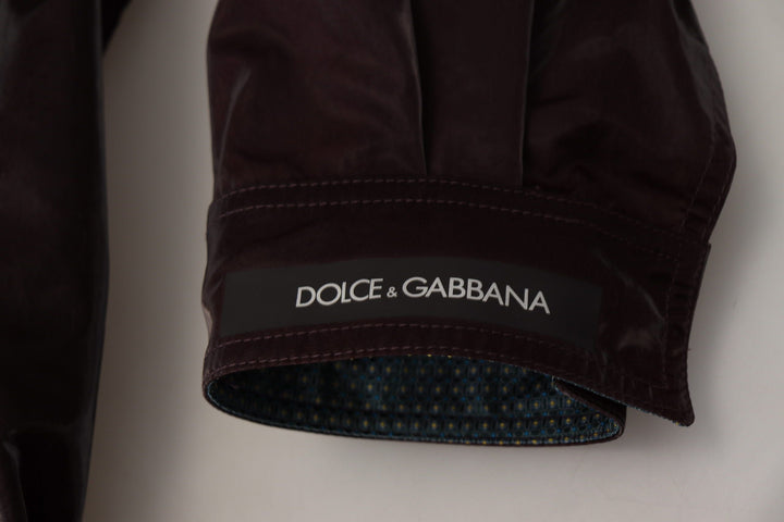 Dolce & Gabbana Elegant Bordeaux Collared Jacket