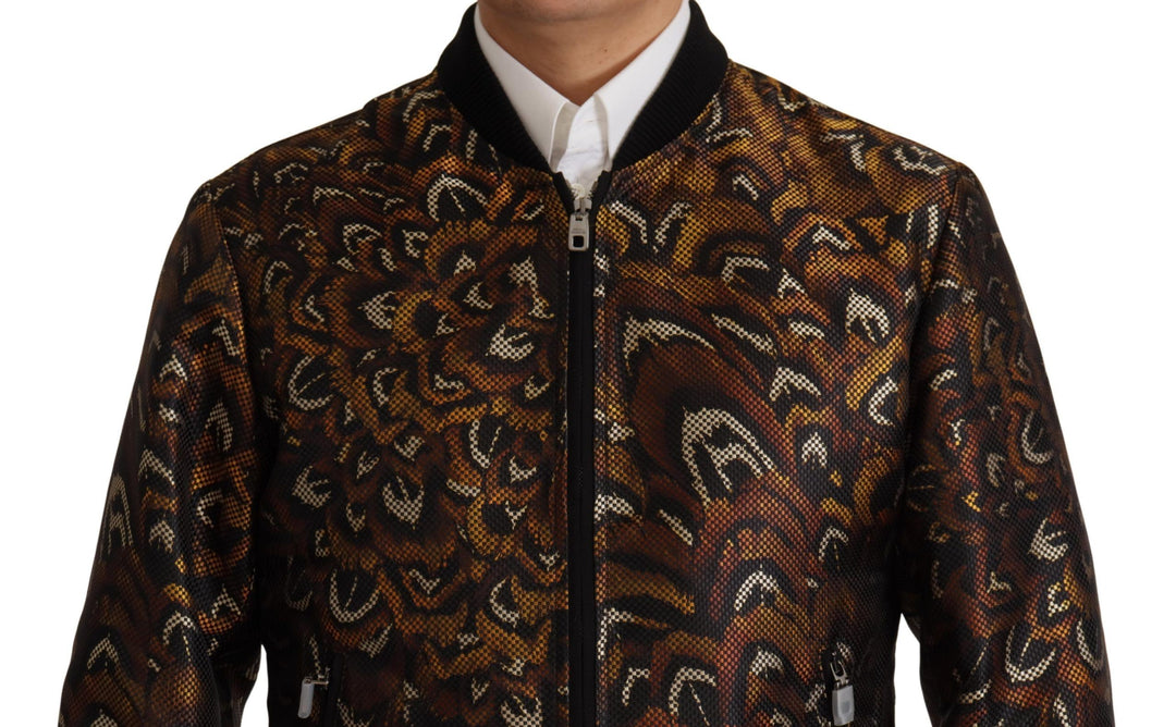 Dolce & Gabbana Elegant Brown Blouson Jacket