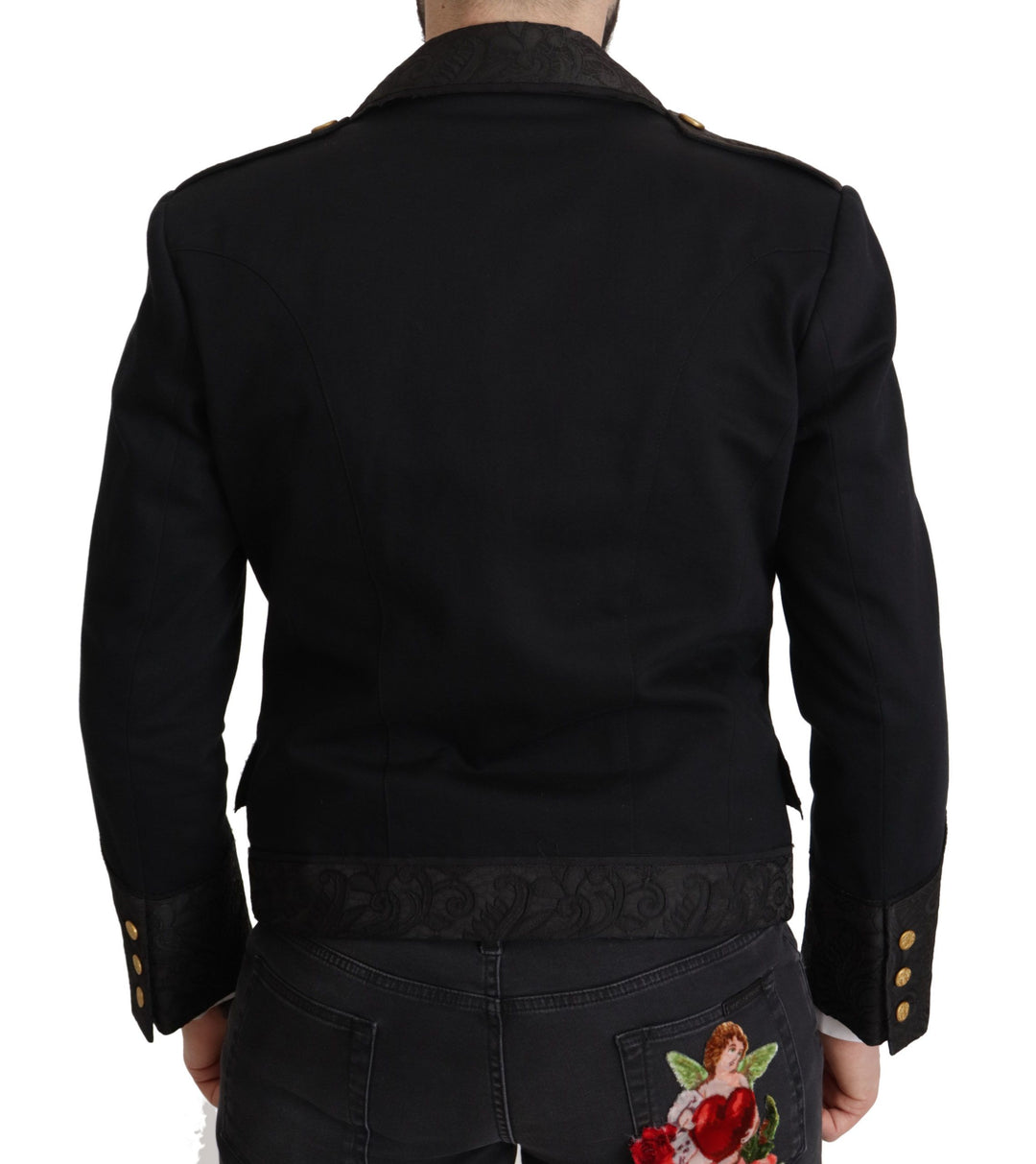 Dolce & Gabbana Elegant Black Double Breasted Jacket