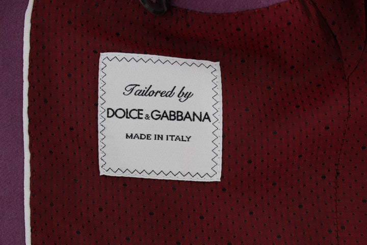 Dolce & Gabbana Elegant Purple Cashmere-Silk Blend Blazer