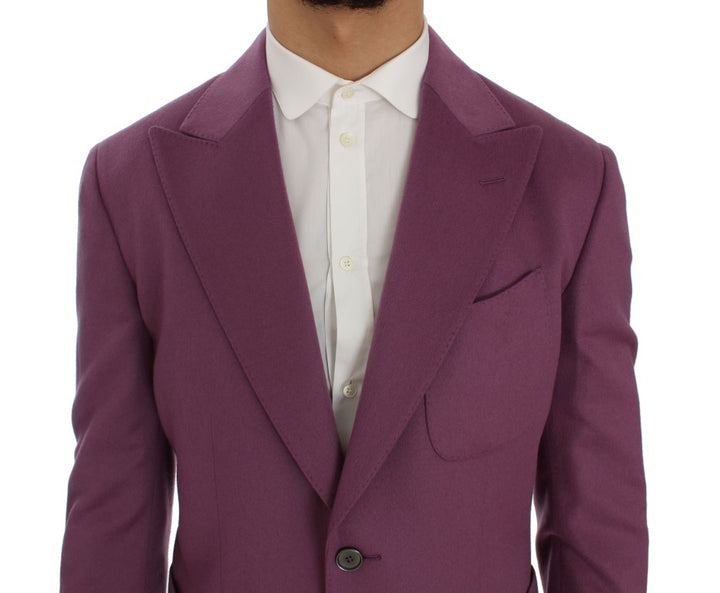 Dolce & Gabbana Elegant Purple Cashmere-Silk Blend Blazer