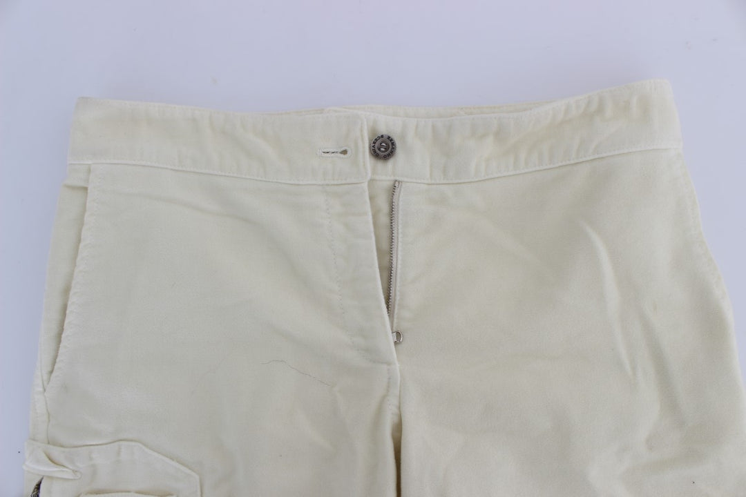 Ermanno Scervino Beige Capri Cropped Chic Pants