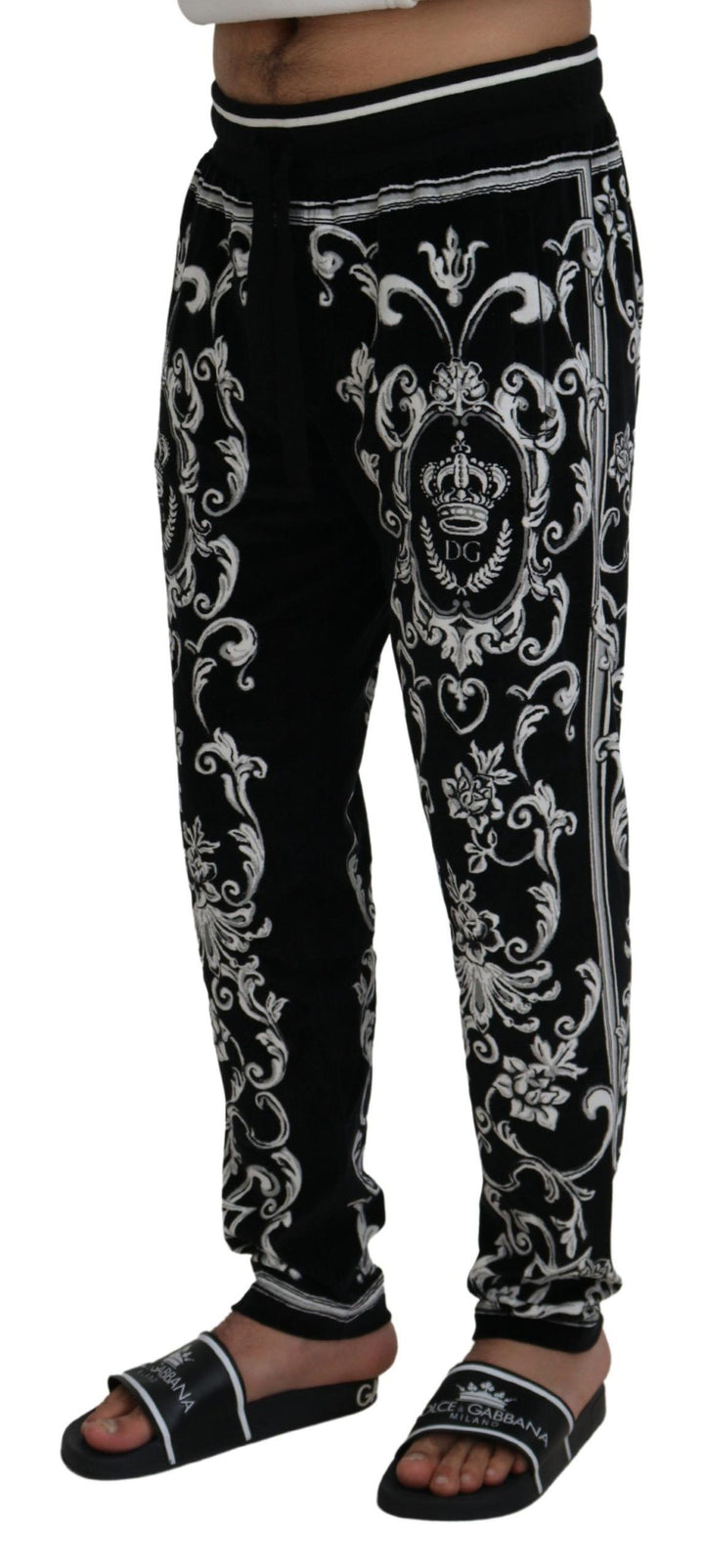 Dolce & Gabbana Baroque Patterned Casual Sweatpants