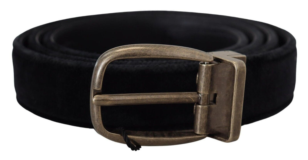 Dolce & Gabbana Elegant Black Leather Belt