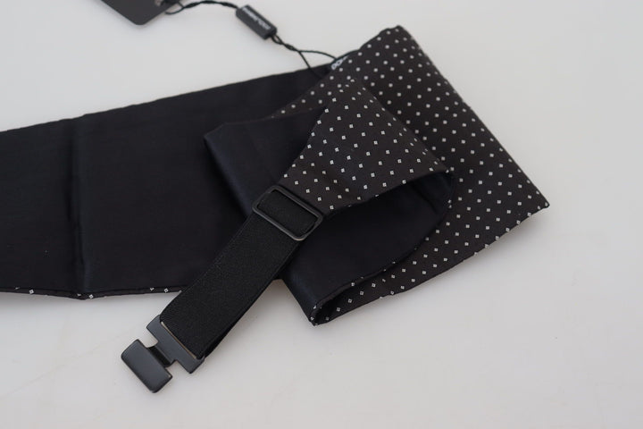 Dolce & Gabbana Elegant Silk Polka Dot Cummerbund