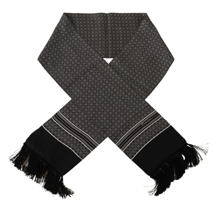 Dolce & Gabbana Elegant Geometric Silk Men's Scarf