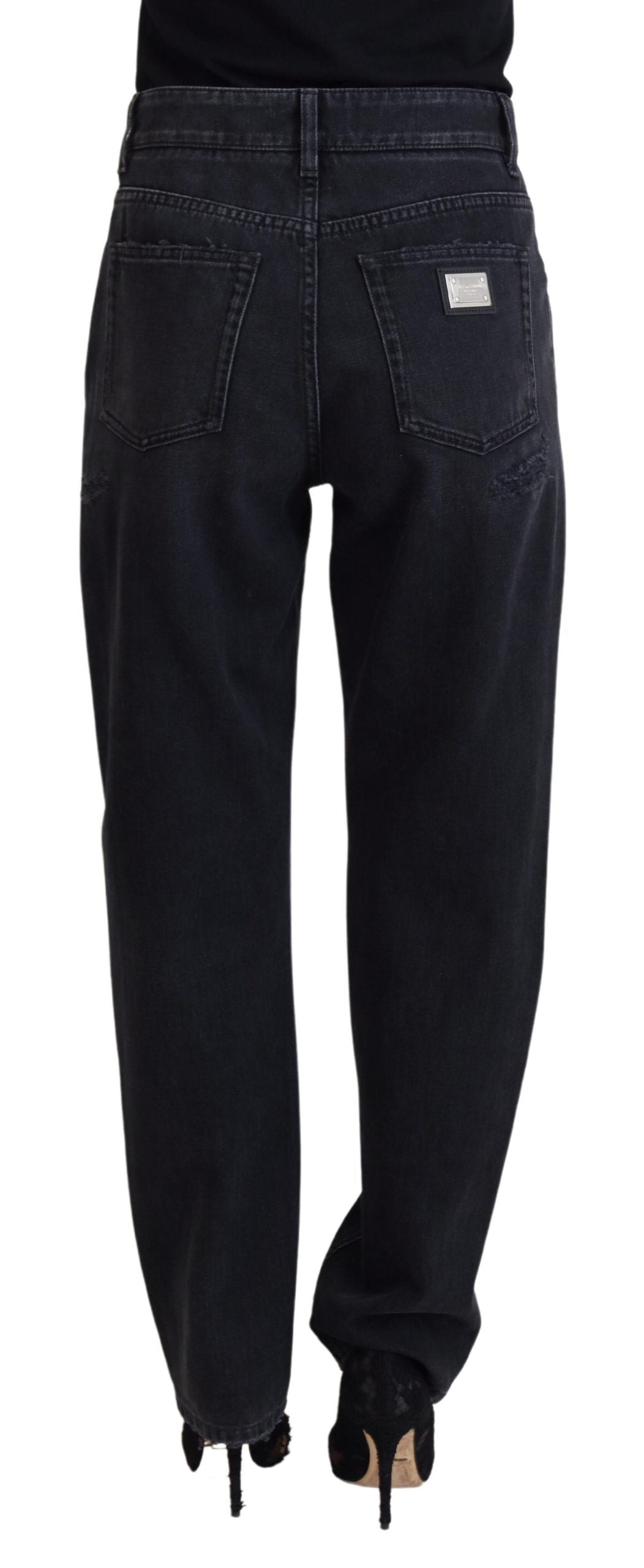 Dolce & Gabbana Chic Black Denim Pants - Elevate Your Wardrobe