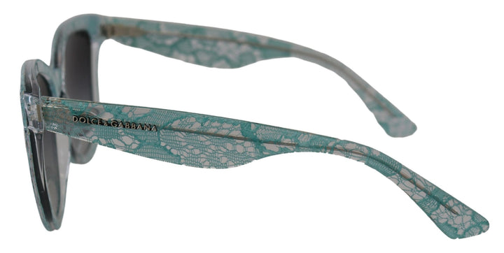 Dolce & Gabbana Sicilian Lace Crystal-Infused Sunglasses