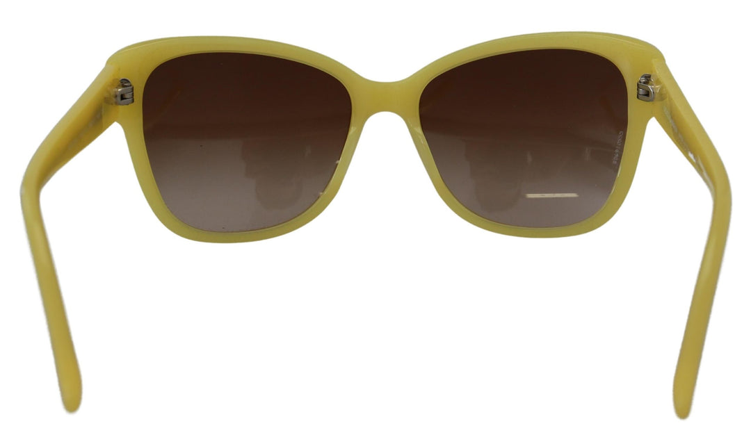 Dolce & Gabbana Chic Yellow Acetate Gradient Sunglasses