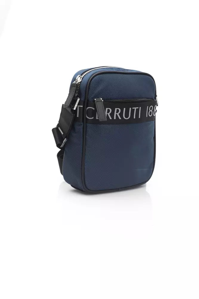 Cerruti 1881 Blue Nylon Mens Messenger Bag