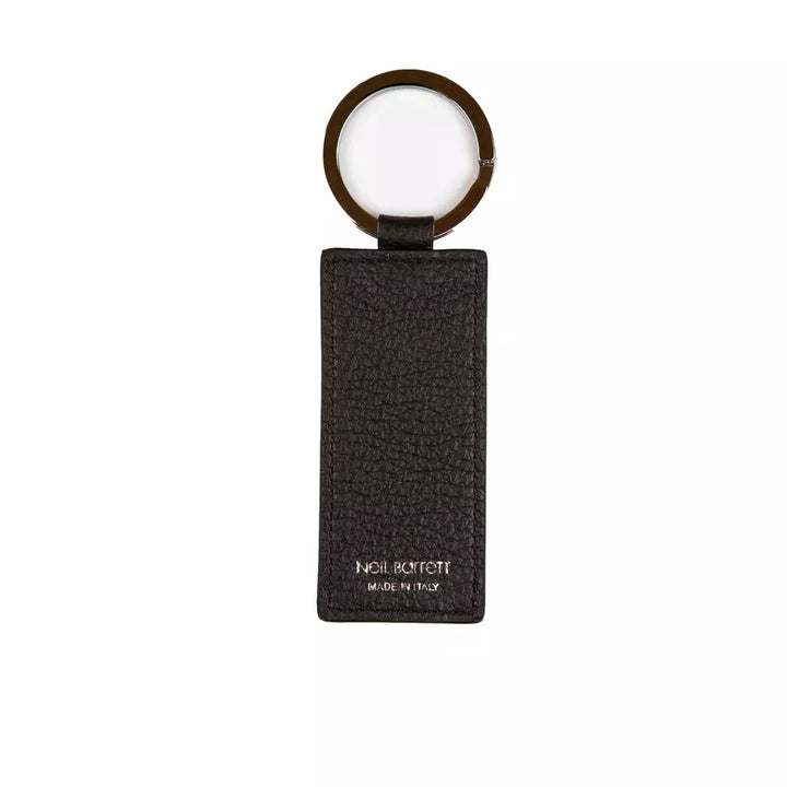 Neil Barrett "Black Leather Men Keychain"