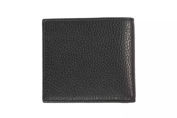 Trussardi Black Leather Men Wallet