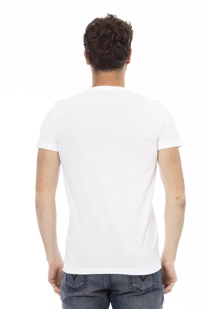 Trussardi Action White Cotton Men T-Shirt