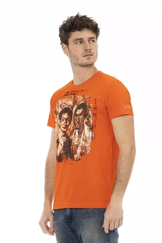 Trussardi Action Orange Cotton Men's T-Shirt