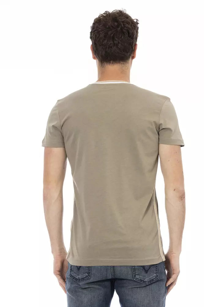 Trussardi Action Green Cotton Men T-Shirt