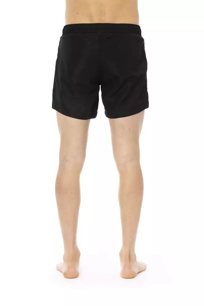 Bikkembergs Black Polyester Men Swim Short