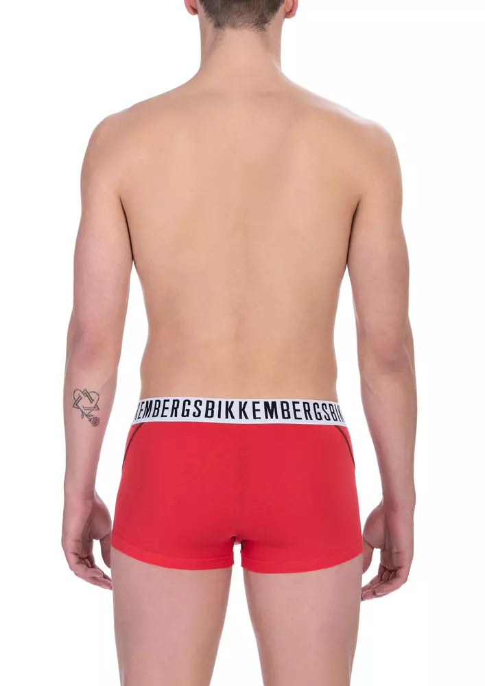 Bikkembergs Red Cotton Men Underwear Trunk