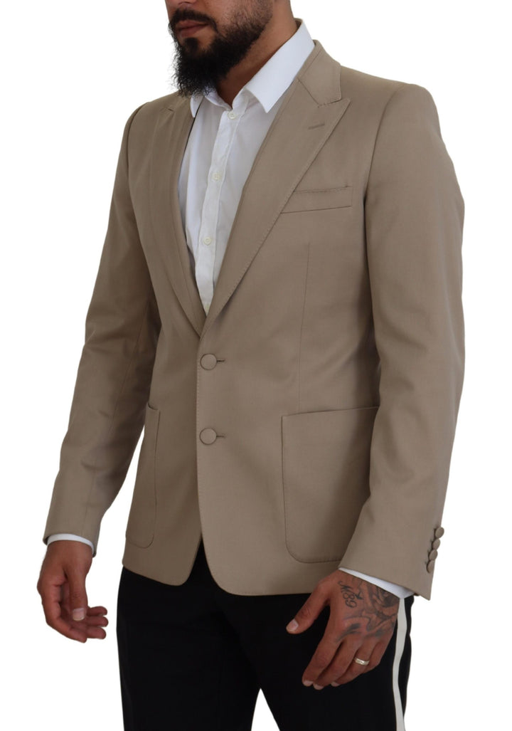 Dolce & Gabbana Elegant Beige Single Breasted Blazer