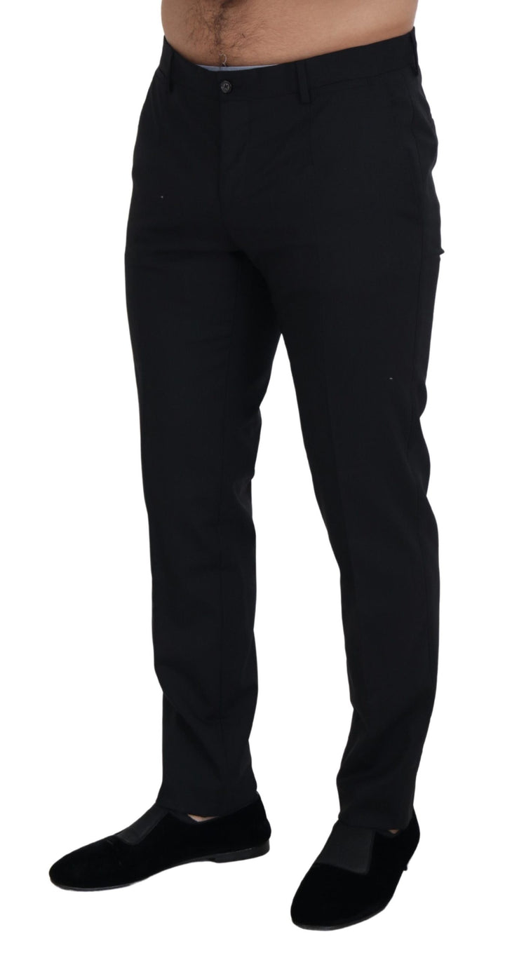 Dolce & Gabbana Elegant Black Wool Blend Trousers