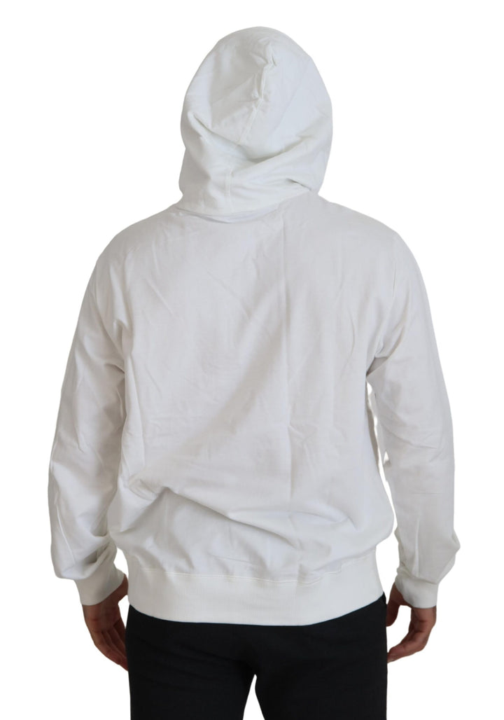 Dolce & Gabbana Stunning White Hooded Sweater