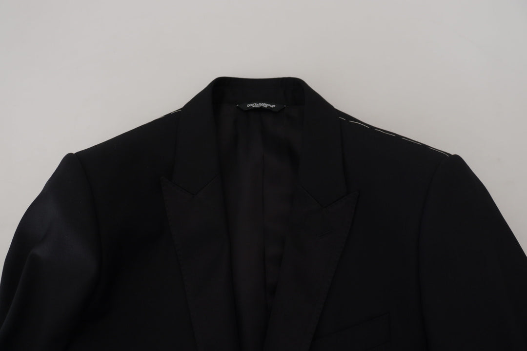 Dolce & Gabbana Elegant Martini Black Formal Blazer