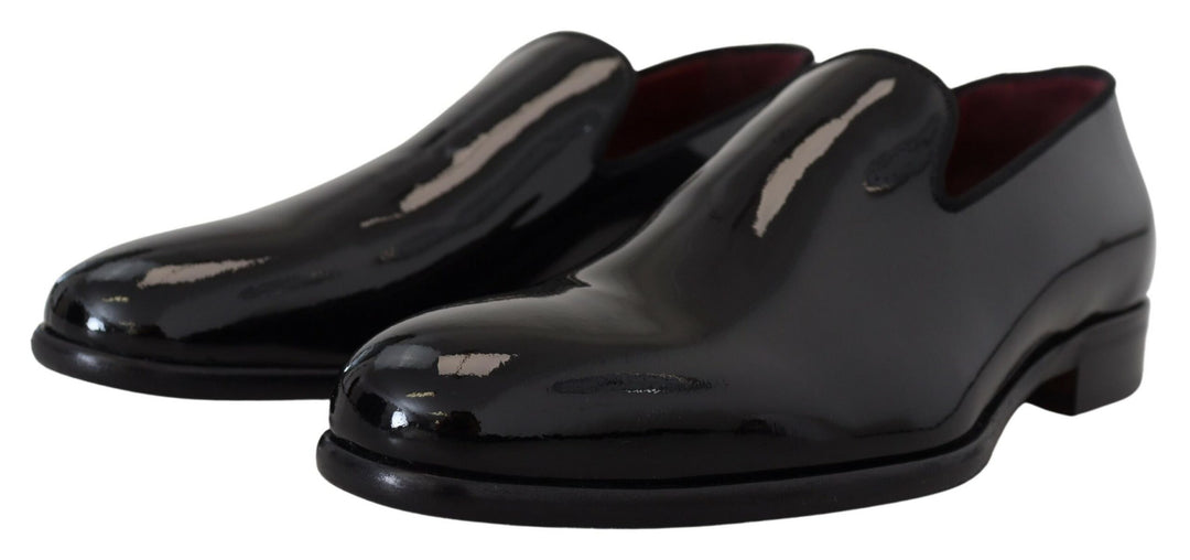 Dolce & Gabbana Sleek Black Patent Loafers